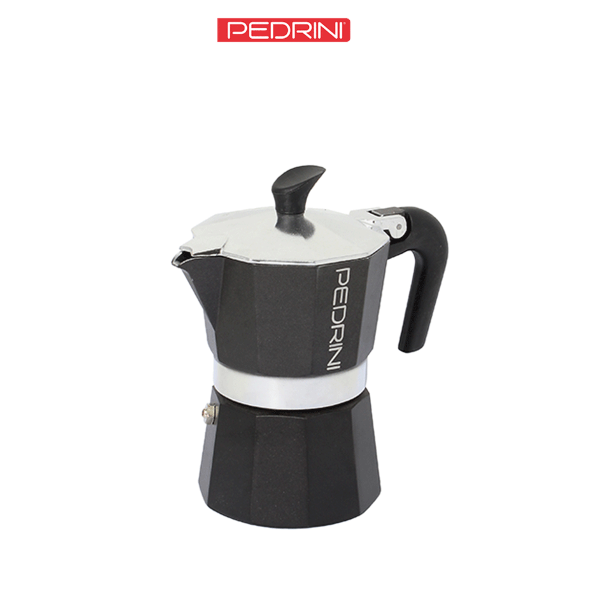Ấm pha cà phê PEDRINI Aroma - Aluminium - 2 cup/ 3 cup/ 6 cup