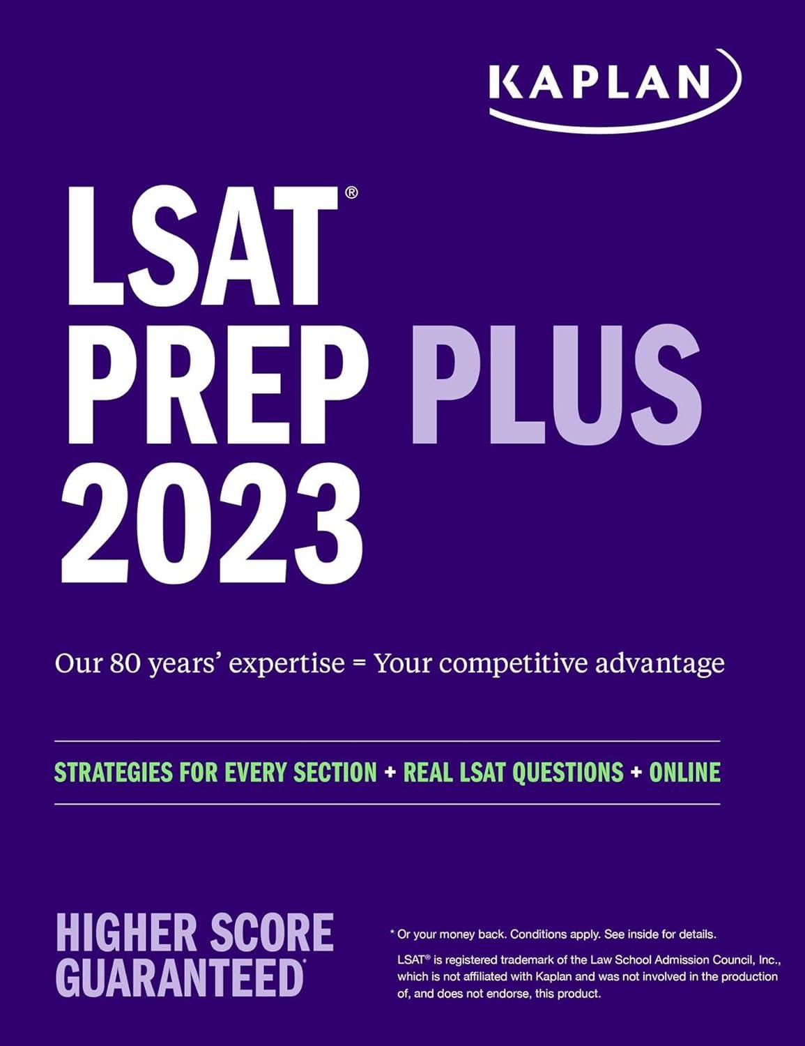Sách ngoại văn: LSAT Prep Plus 2023: Strategies For Every Section + Real LSAT Questions + Online (Kaplan Test Prep)