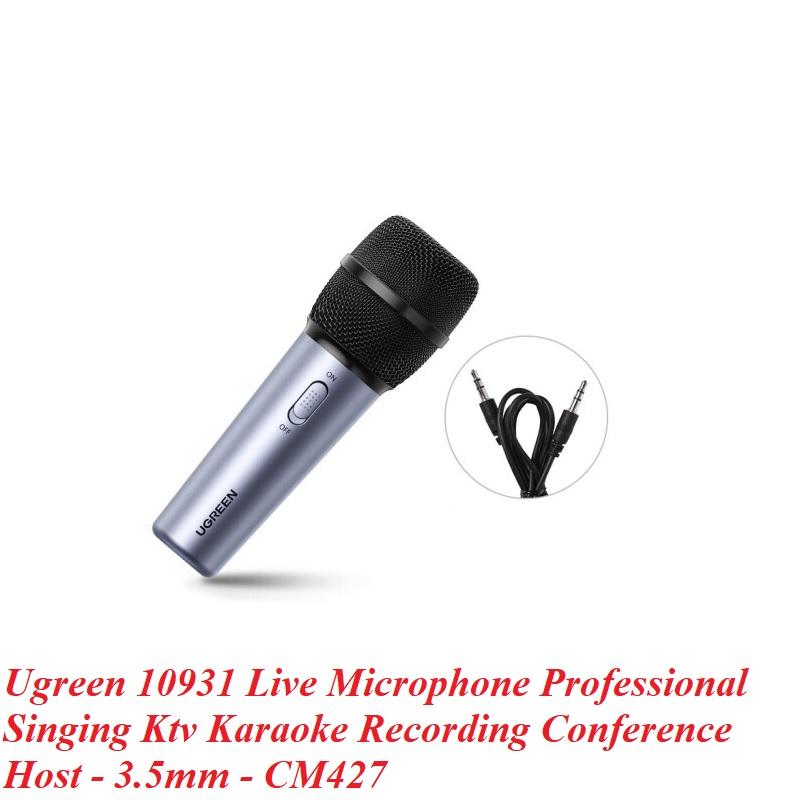 Ugreen UG10931cm427TK microphone dùng để livestream chuyên nghiệp micro hát live dùng hát karaoke ktv thu âm máy chủ hội nghị - HÀNG CHÍNH HÃNG