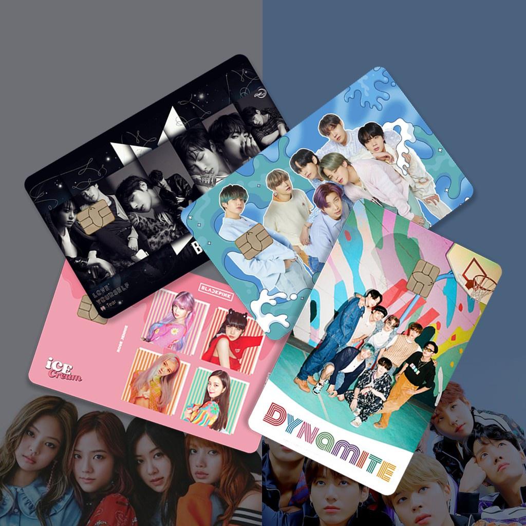 BTS x BLACKPINK | Miếng Dán Skin Thẻ ATM, Thẻ Ngân Hàng, Thẻ Xe, Thẻ Chung Cư Sticker Card - Skin Card