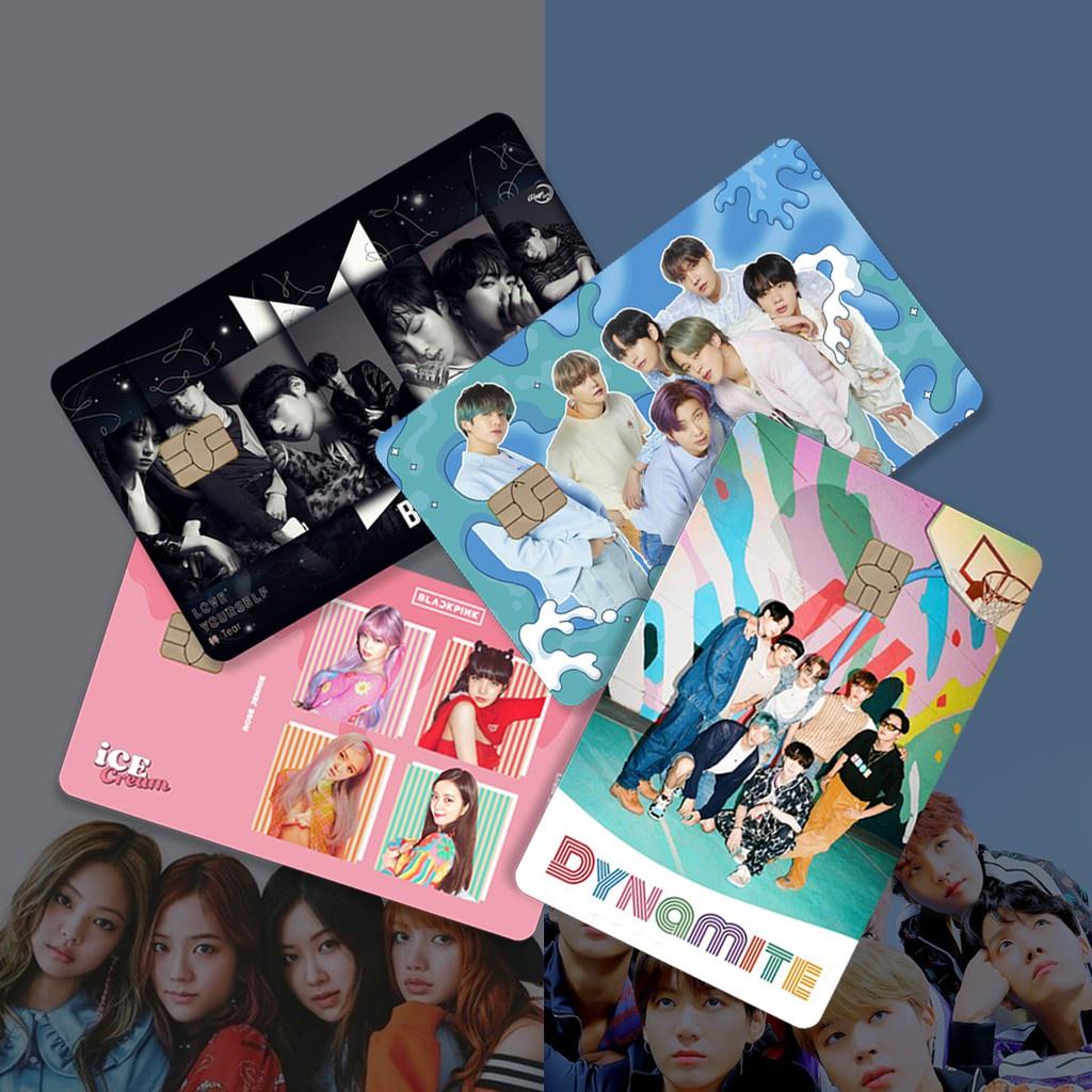 BTS x BLACKPINK | Miếng Dán Skin Thẻ ATM, Thẻ Ngân Hàng, Thẻ Xe, Thẻ Chung Cư  Sticker Card - Skin Card - Dynamite