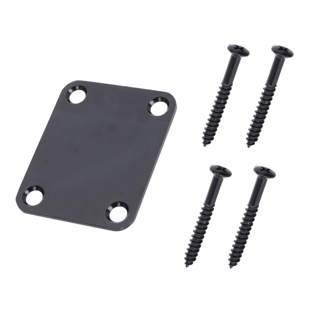 1 Set Guitar Neck Plate For Electric Guitar Bass Replacement