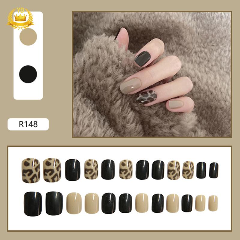 Set 24 Móng Tay Giả Họa Tiết Xinh Xắn