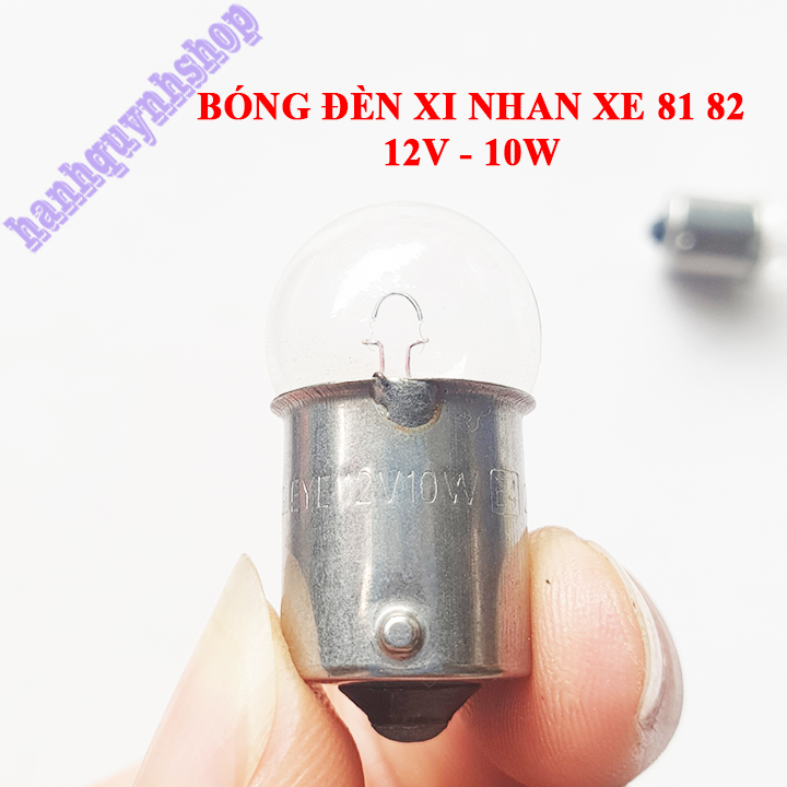 Combo 2 bóng đèn xi nhan xe cub 81 82 76 DD 12V 10W 1 tóc