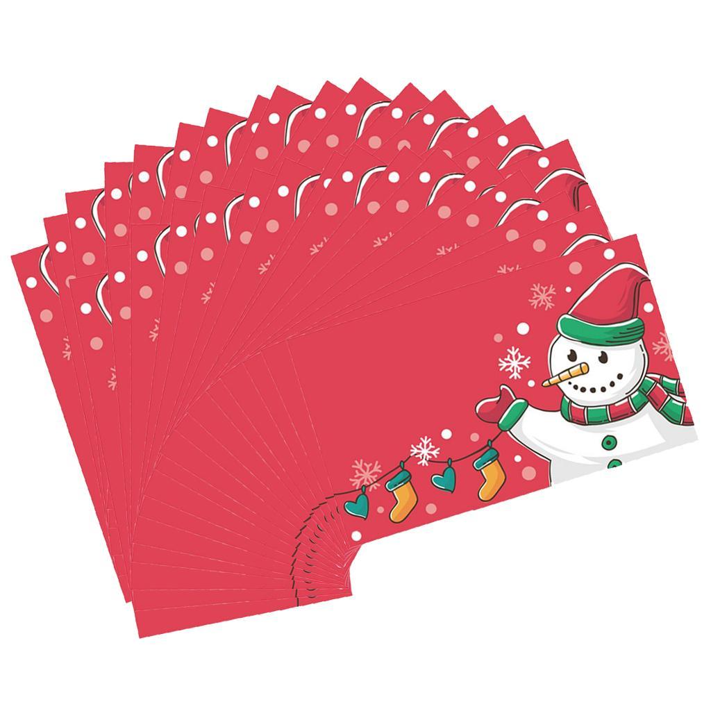 50 Pieces Snowman Cards With Beautiful Appearance, Exquisite Craftsmanship