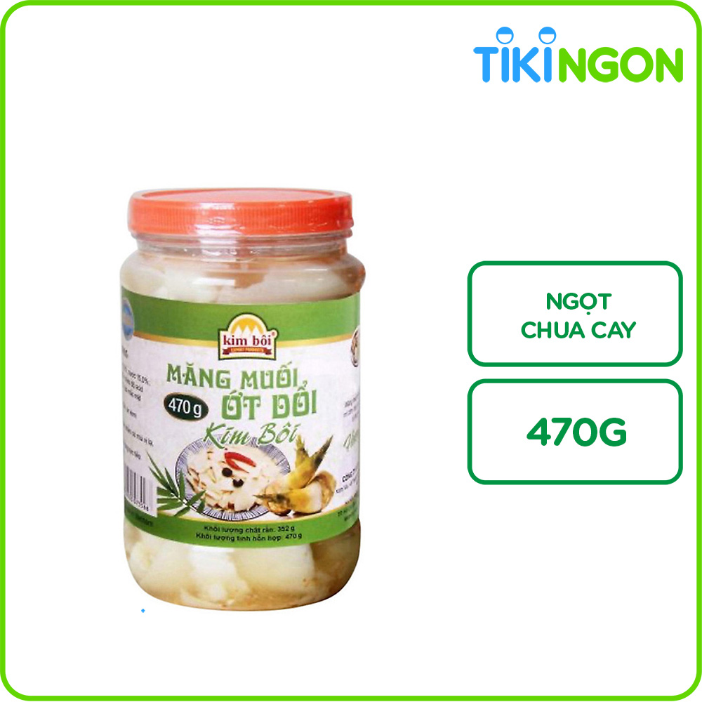 Măng Muối Ớt Dổi Kim Bôi 470g