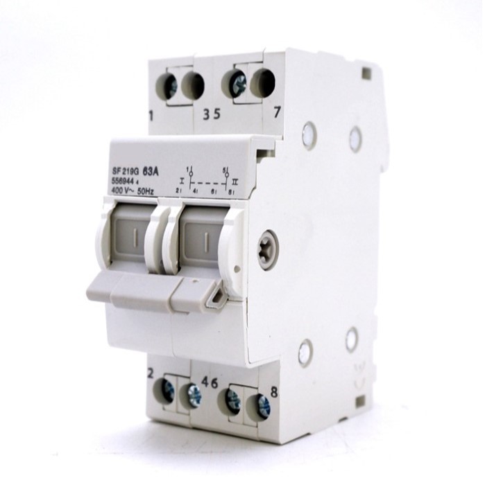 Cầu dao chuyển đổi 2 nguồn điện 1 pha 2P 63A