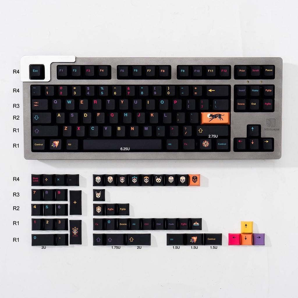 Bàn Phím Cơ Gmk Mictlan 136 Phím Pbt Nhuộm Màu Tùy Chỉnh Tiếng Anh