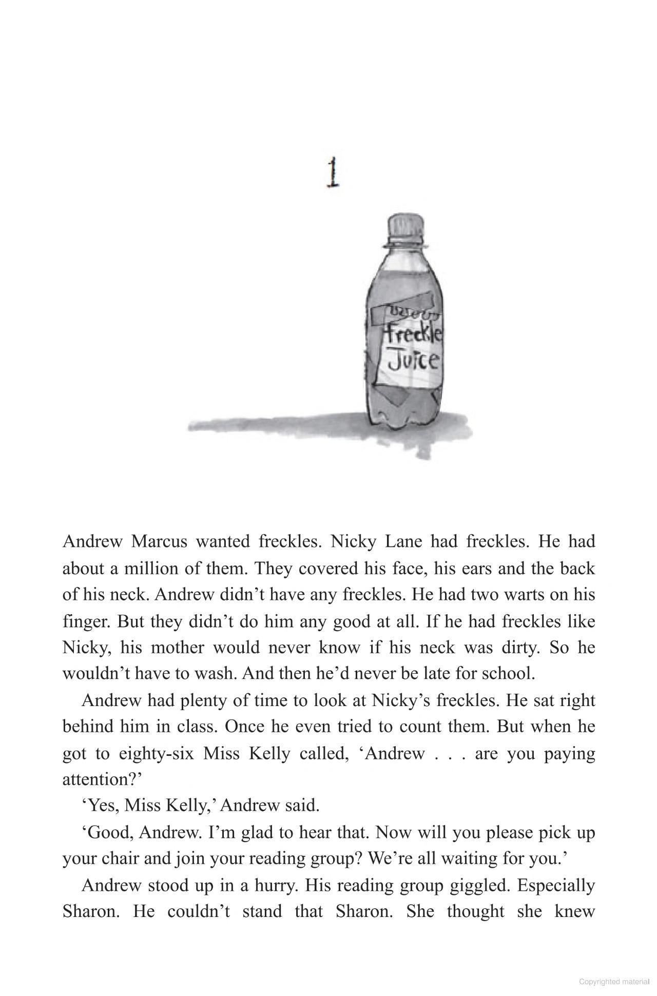 Sách ngoại văn: Freckle Juice