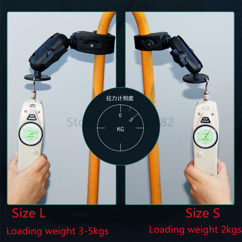 Jadkinsta Kích thước lớn và nhỏ Kích thước Super đến 1,5 inch Ballhead cho xe ô tô ngành công nghiệp Rails Kẹp cho GoPro