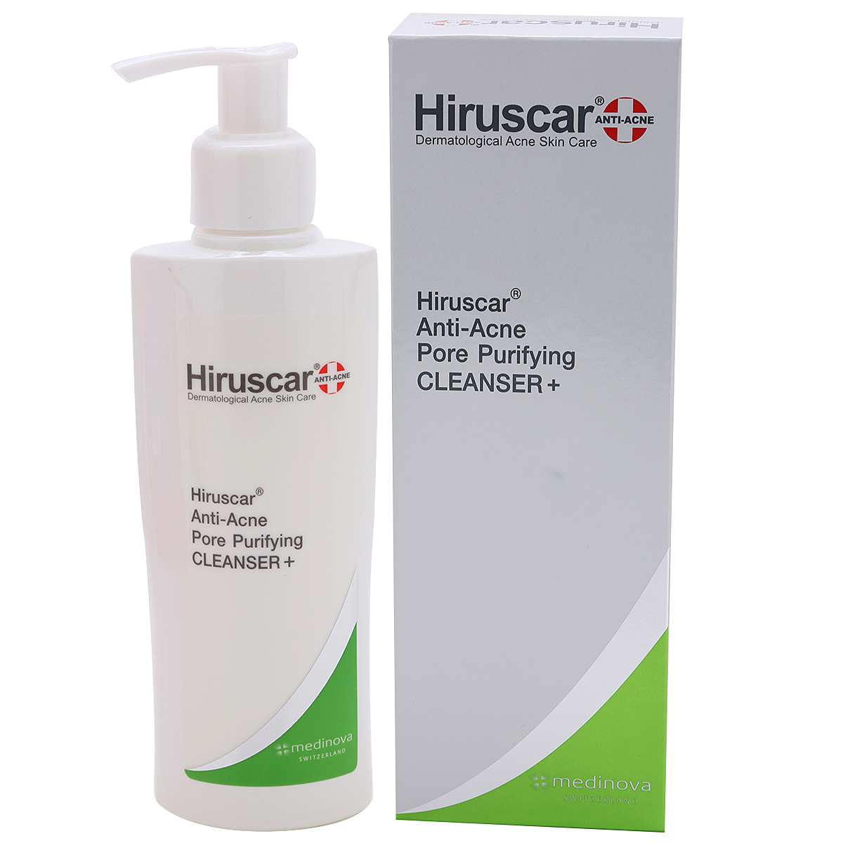 Combo Sữa Rửa Mặt Ngăn Ngừa Mụn Hiruscar Anti Acne Clenaser 100ml Kèm Bông Tẩy Trang (Giao màu ngẫu nhiên)