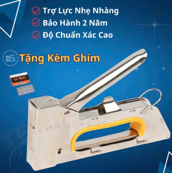 Máy bản đinh ghim cầm tay tặng kèm hộp 200 ghim