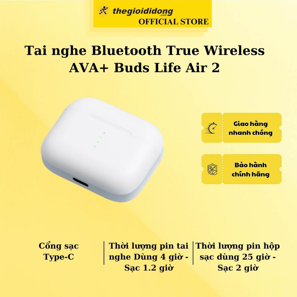 Tai nghe Bluetooth True Wireless AVA+ Buds Life Air 2 - Hàng Chính Hãng
