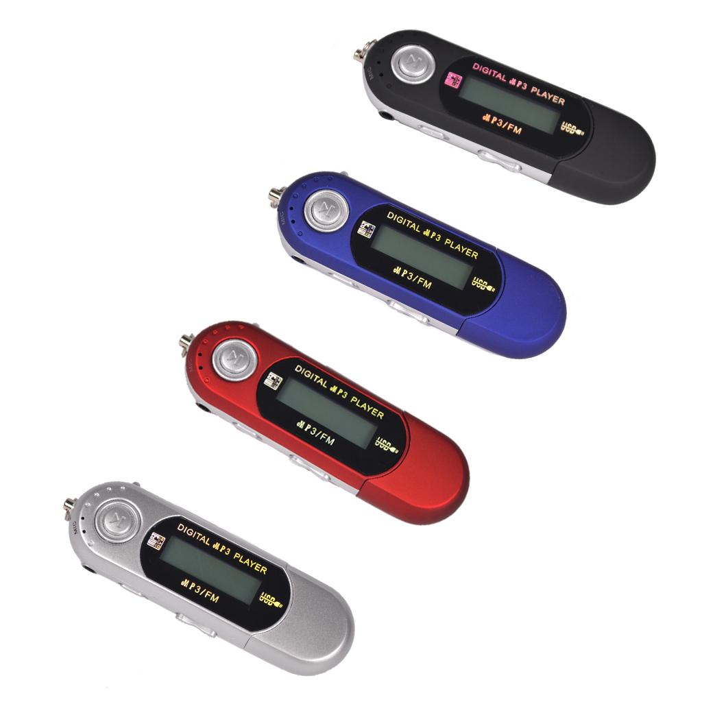 8GB USB 2.0 Flash Drive LCD MP3 Music Player With FM Radio 8G Red
