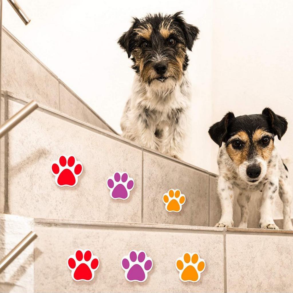 500 cái/cuộn giấy tự dính chú chó Paw dán đề can thêu Sò decors