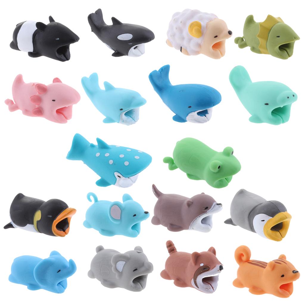 Animal Wire Protectors Headphone Cable Saver for Apple Android Universal Charging Cable Accessory