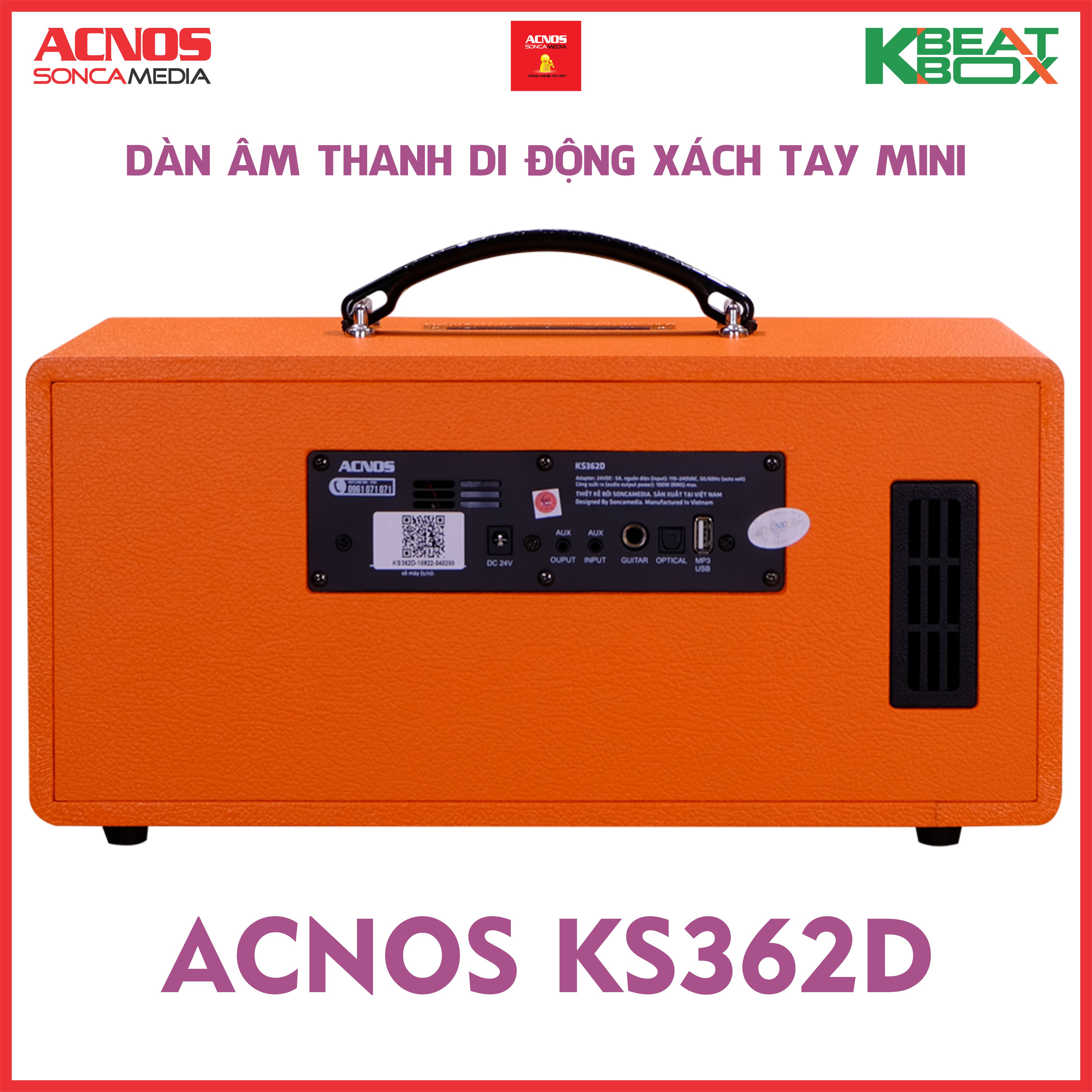 Dàn âm thanh di động xách tay mini ACNOS KS362D