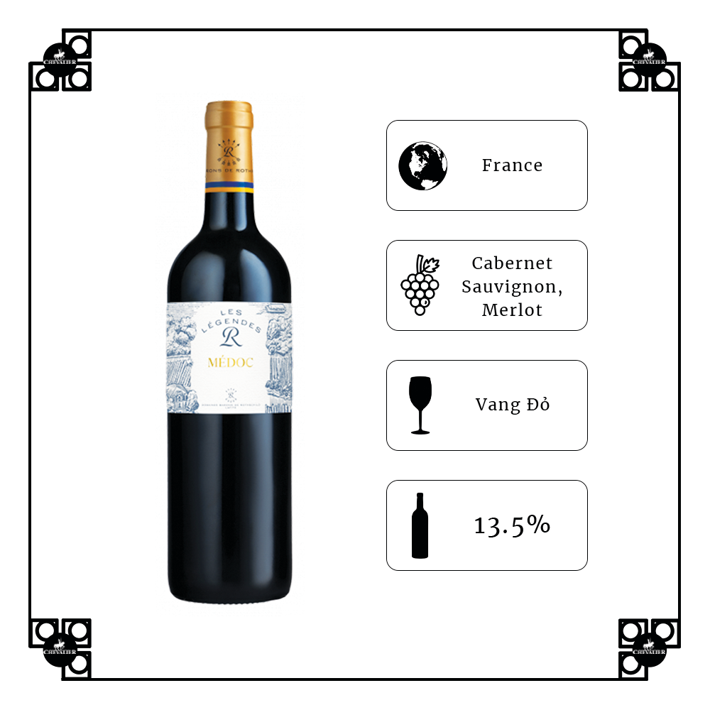 Rượu Vang Đỏ Domaines Barons de Rothschild Lafite Les Legendes R, Medoc