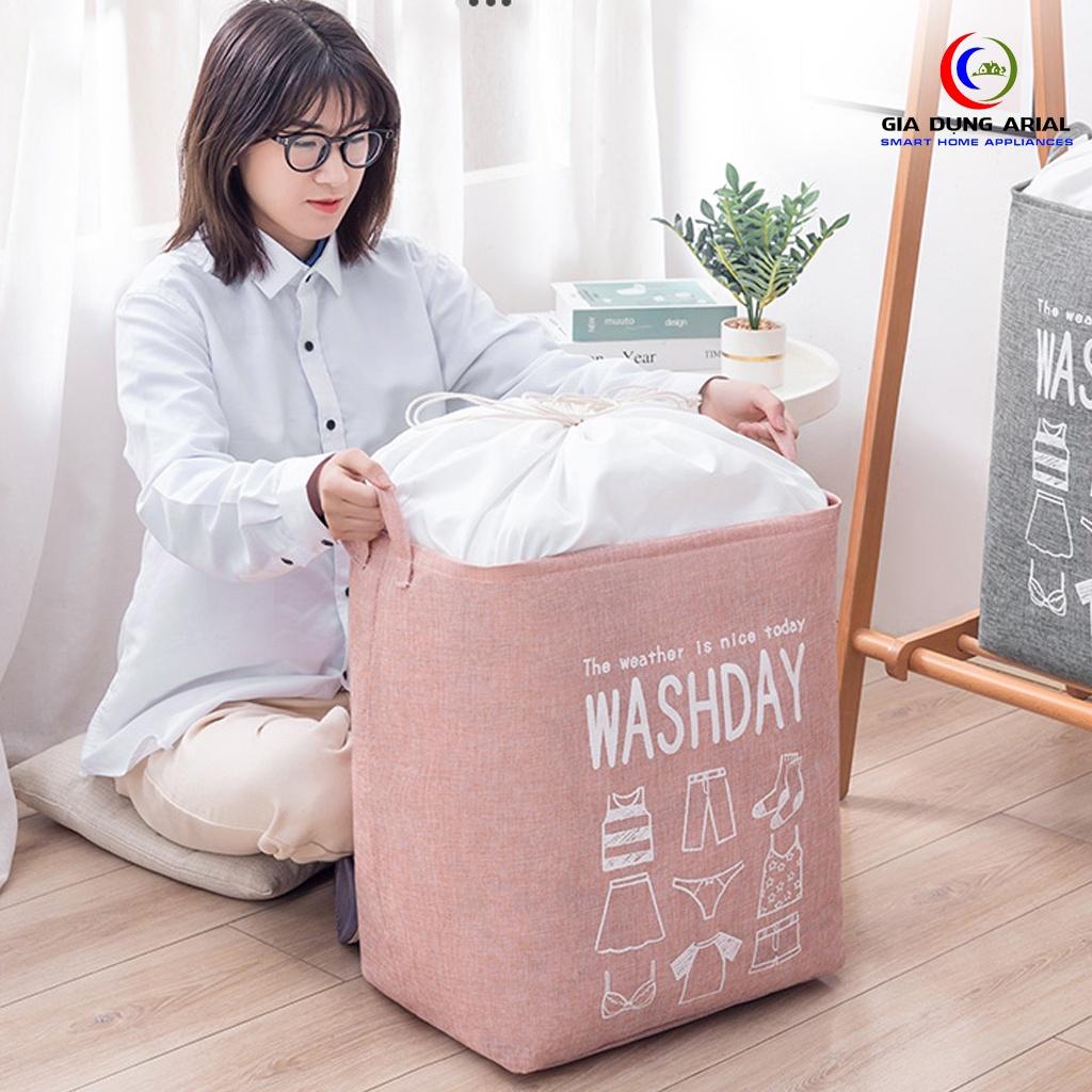 Túi Đựng Quần Áo Chăn Màn bằng vài siêu bền WASHDAY