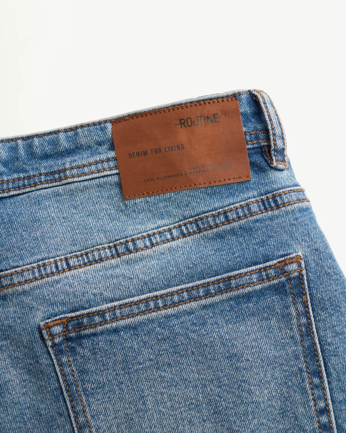 Quần jean nam màu Xanh Form Slim - RT 10S25DPA003 | ROUTINE CÀ MAU