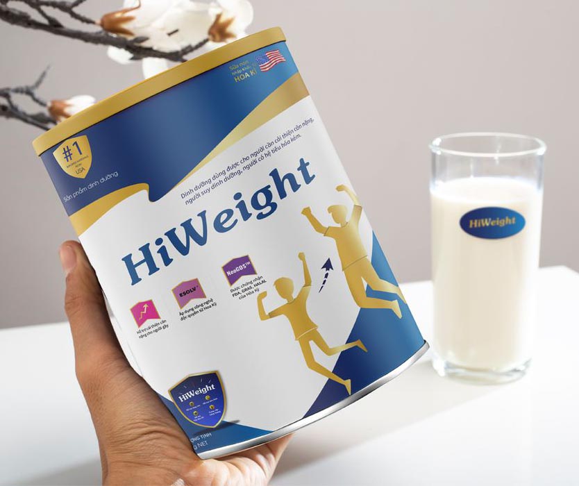 [Combo 2 Lon 650g] Hi Weight Sữa Tăng Cân Cho Người Gầy, Hỗ Trợ Tiêu Hóa, Cải Thiện Biếng Ăn, Bổ Sung Dinh Dưỡng, Cải Thiện Cân Nặng