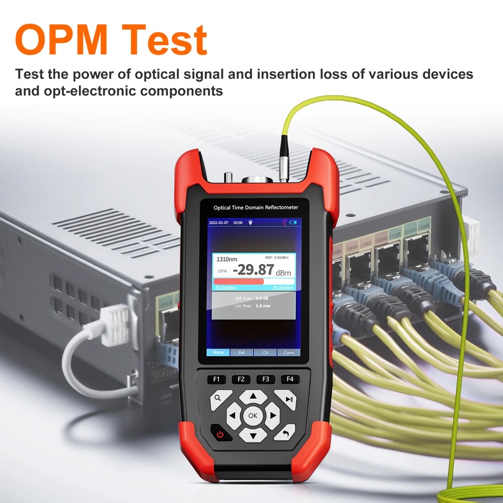 Máy kiểm tra sợi quang OTDR đo công suất quang, định vị điểm đứt sợi quang, kiểm tra cáp mạng NOYAFA NF-981 - Hàng Nhập Khẩu