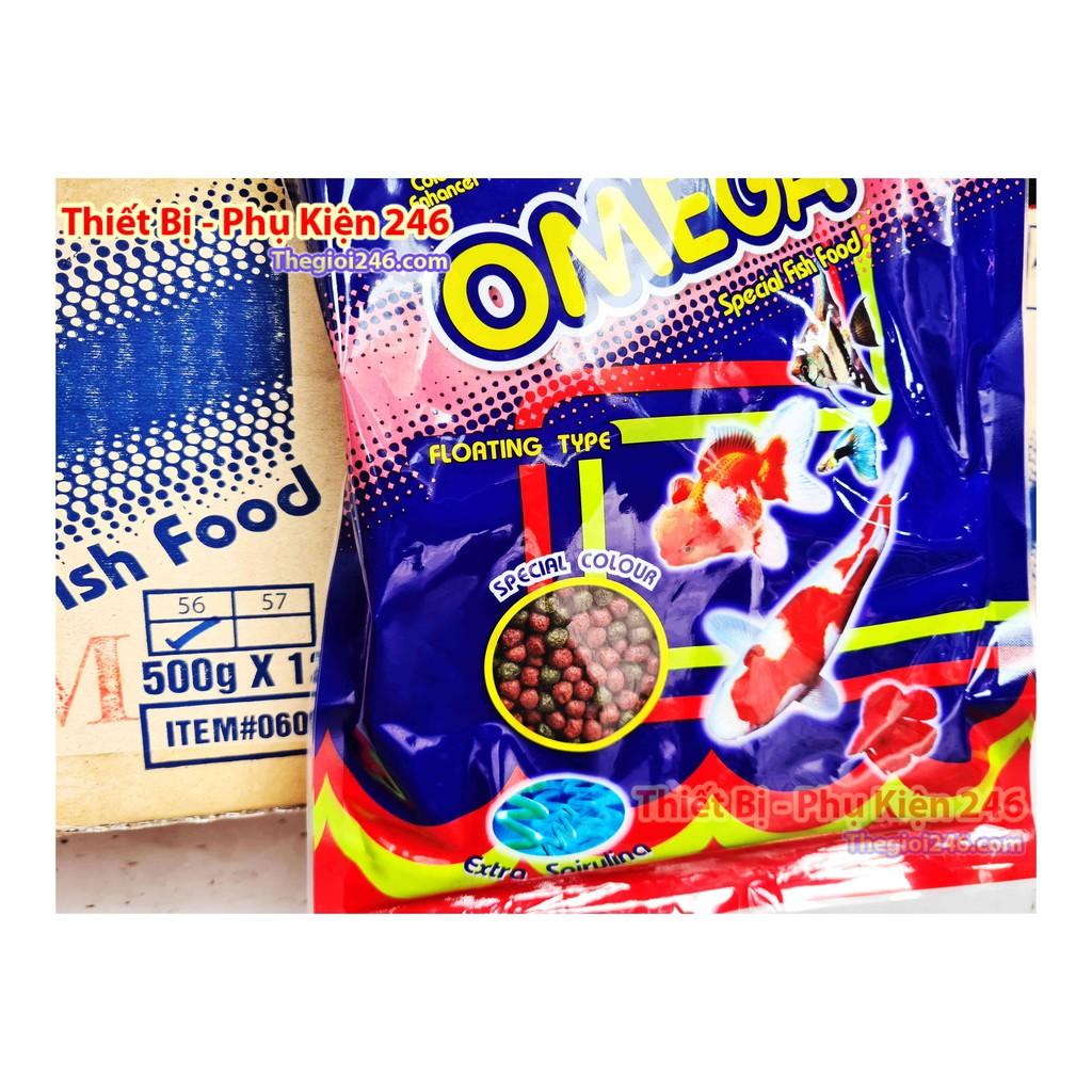 Thức ăn Omega cho cá cảnh Viên Trung 500g