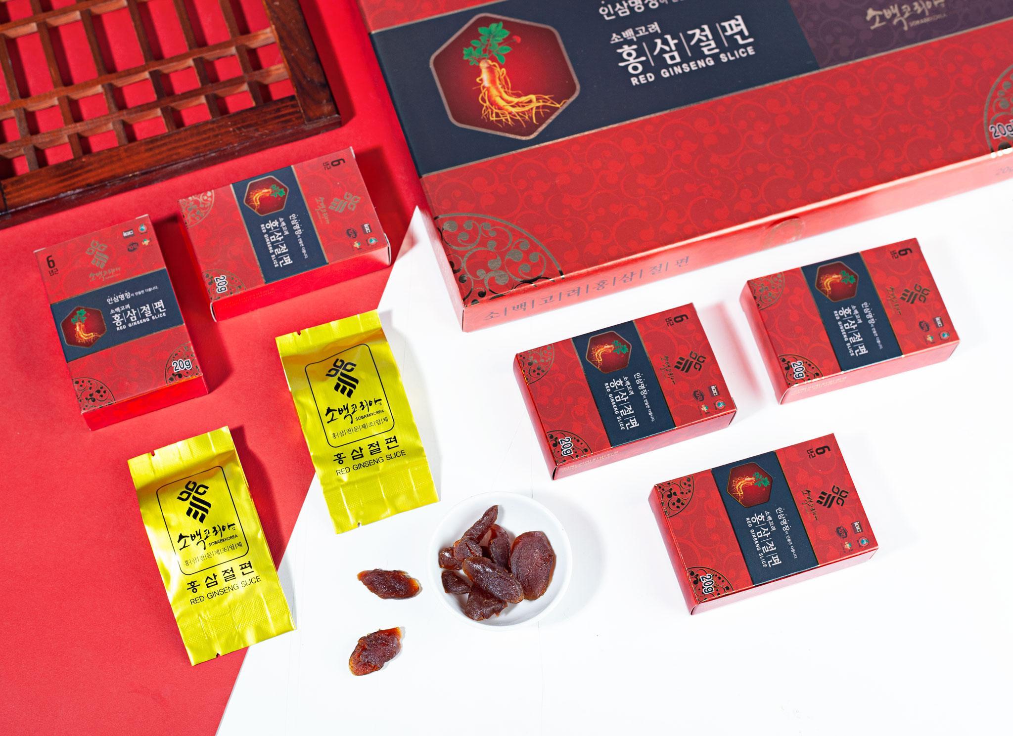 Hồng Sâm Thái Lát Tẩm Mật Ong Sobaek Korea 200g