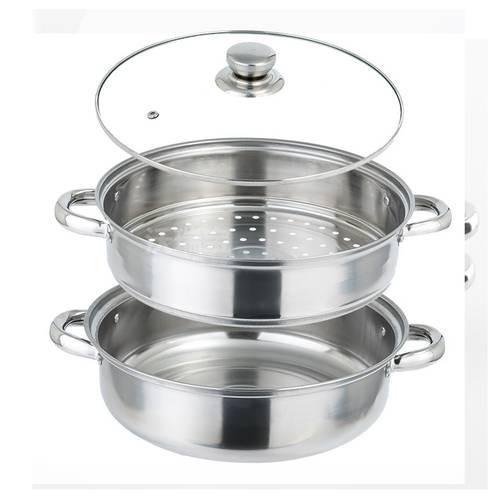 Nồi Hấp Inox 2 Tầng Hotpot 28 Cm Tiện Dụng - 28cm