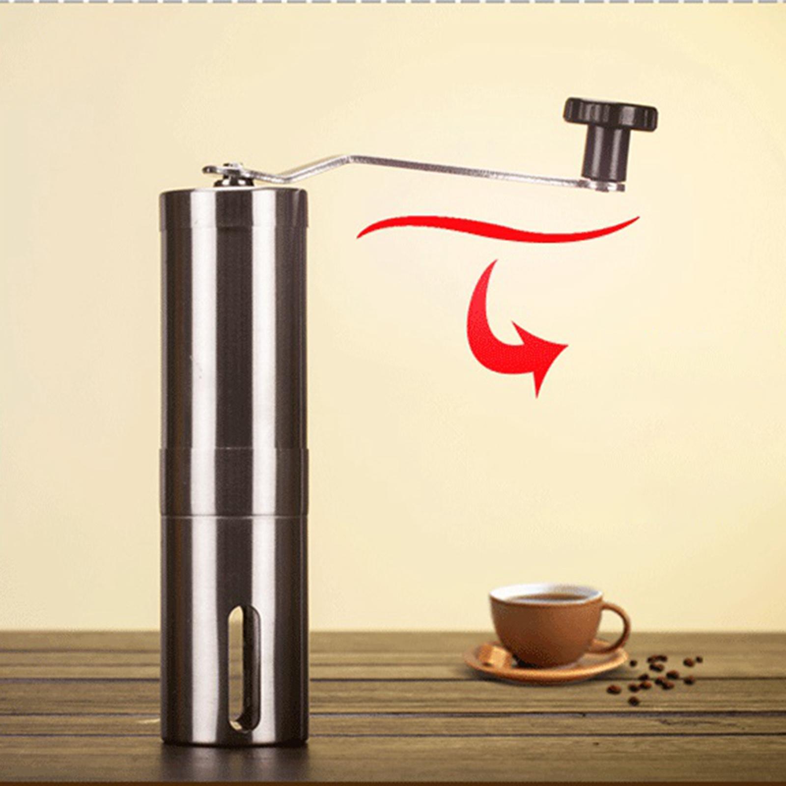 Stainless Steel Manual Coffee Grinder Hand Grinder for Home Restaurant