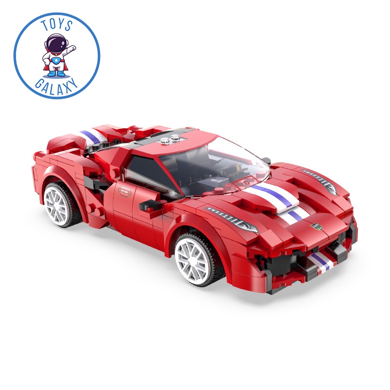 Đồ Chơi Lắp Ráp Kiểu Mô Hình Điều Khiển Từ Xa RC Technic Siêu Xe Red Race Car Ferrari 488 C51072