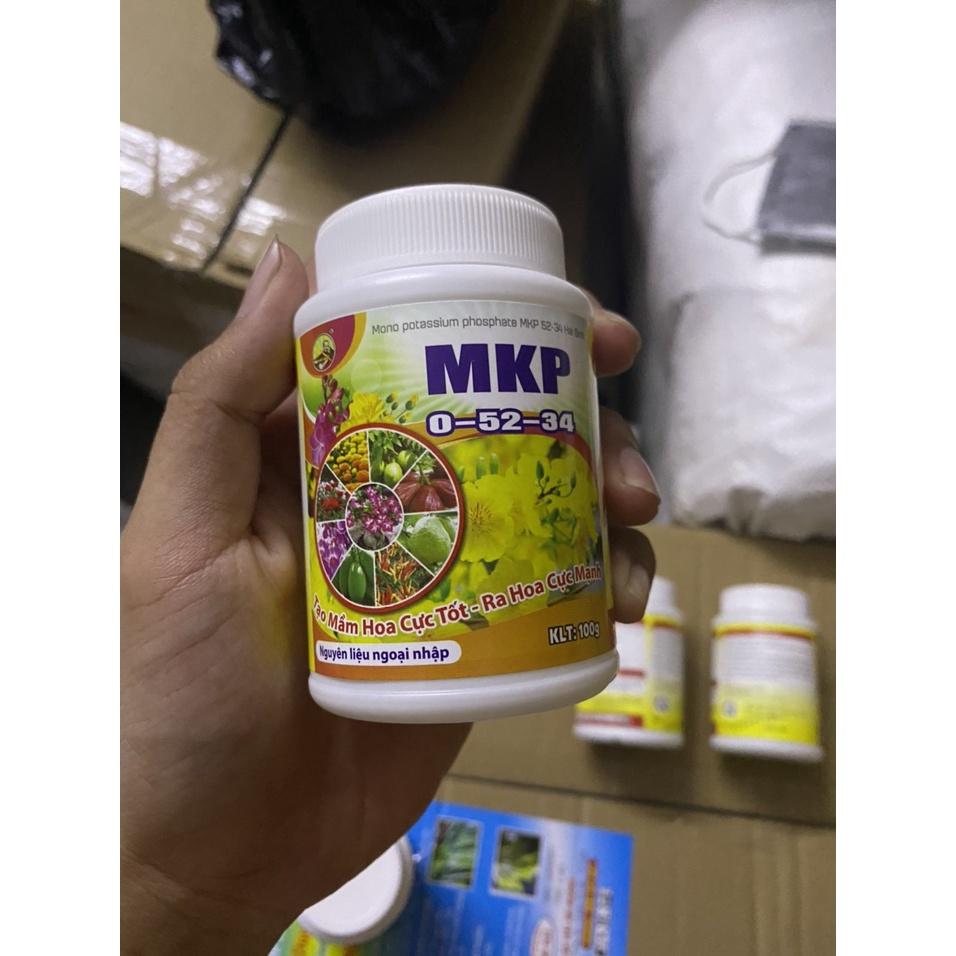 Phân Bón Lá MKP 0-52-34 Hũ 100g Tạo Mầm Hoa - Ra Hoa Cực Mạnh Dùng Cho Mọi Loại Cây Trồng