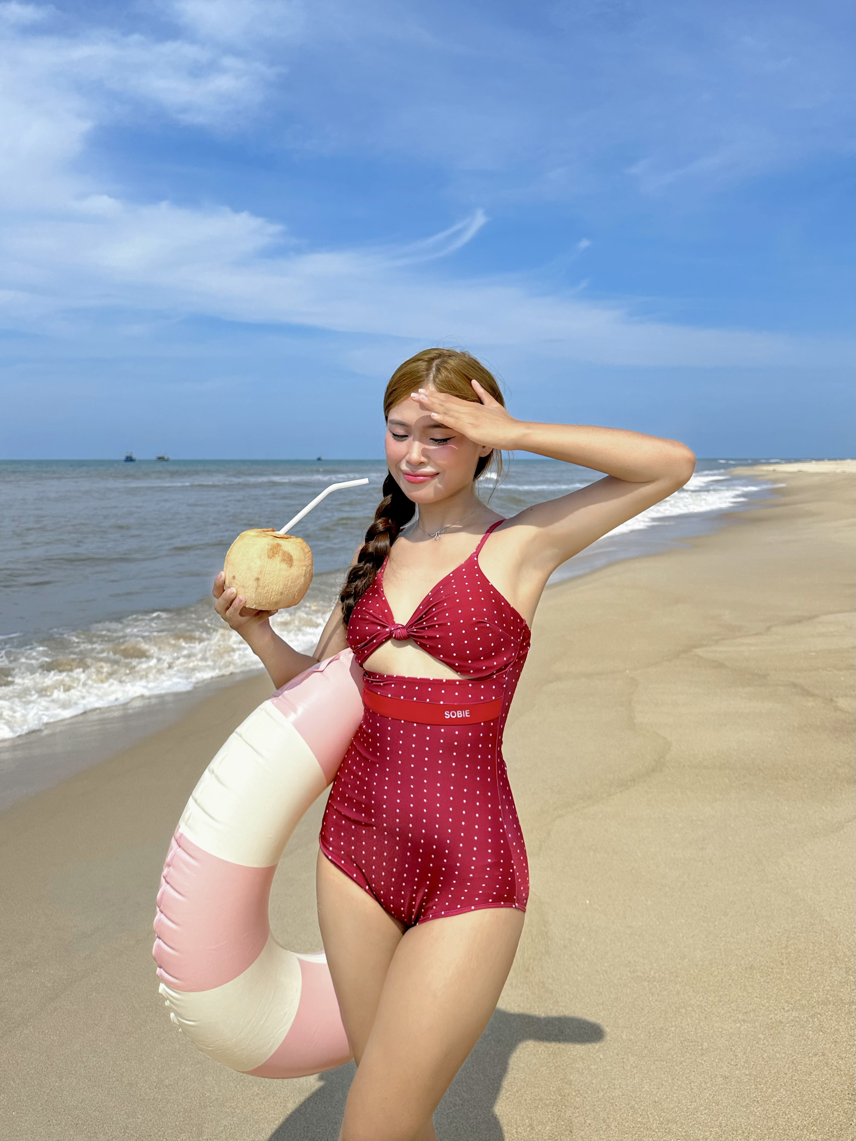 Circle Sassy đồ bơi liền thân monokini SOBIE