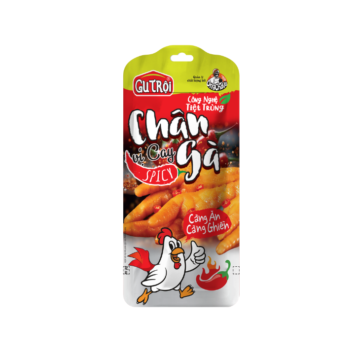 CHÂN GÀ VỊ CAY ÔNG CHÀ VÀ 33G - Càng Ăn Càng Ghiền