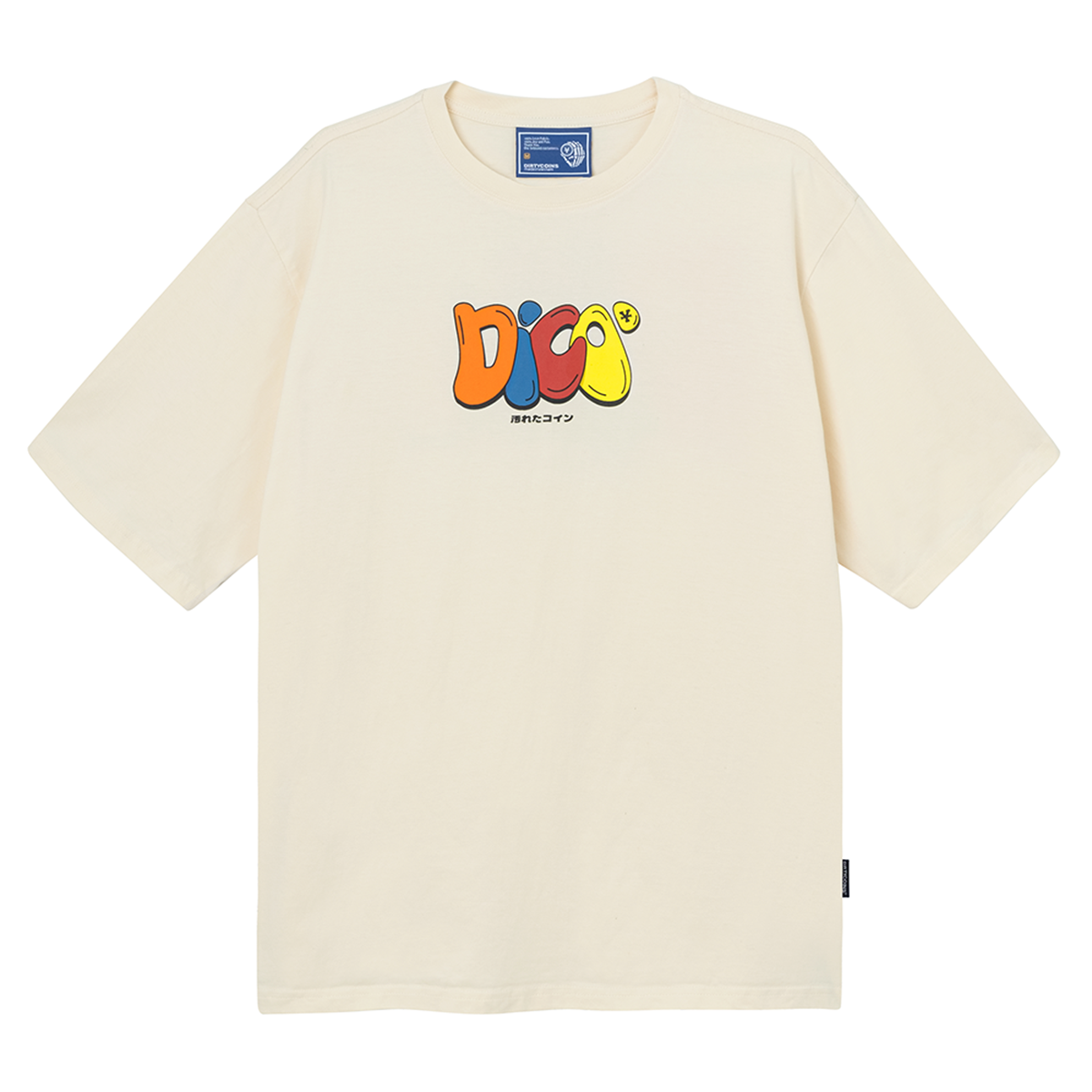 Áo Thun DirtyCoins Dico Multicolor Typo T-shirt - Cream