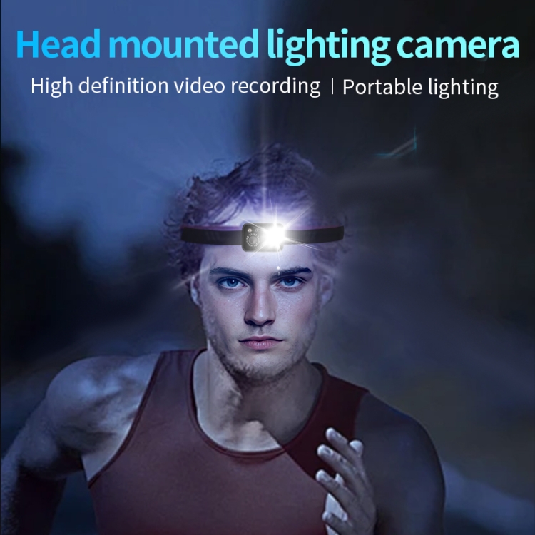 SOAIY Máy Quay Phim Gắn Đầu 2MP 1080P HD 1000mAh Có Đèn Chiếu Sáng Cho Leo Núi, Lái Xe, Du Lịch Và Thể Thao Ngoài Trời D7 - Hàng Nhập Khẩu