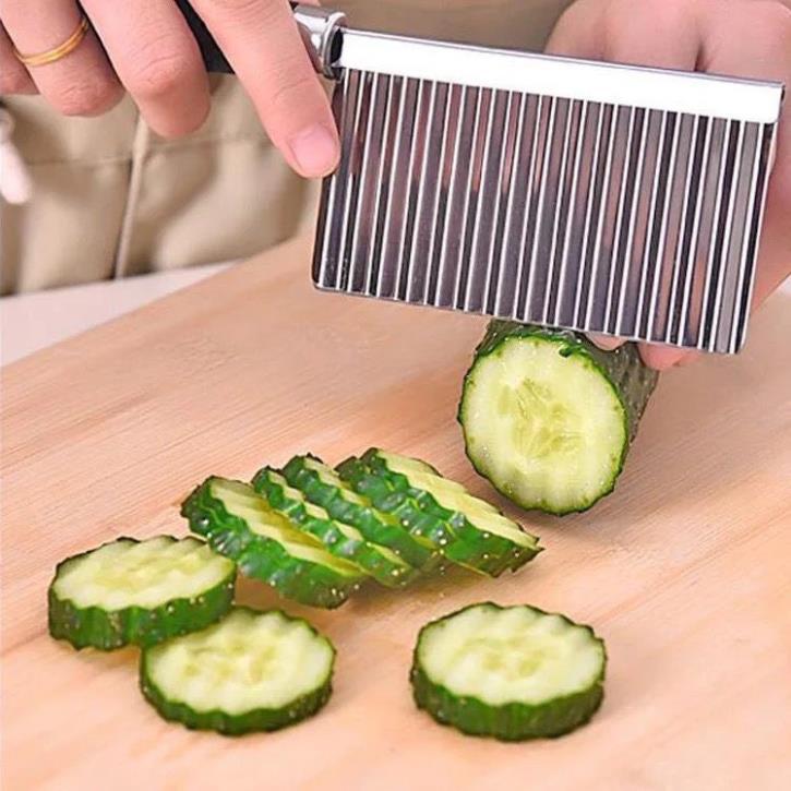 Dao lượn sóng cắt thái rau củ quả BLW Inox 304 không gỉ