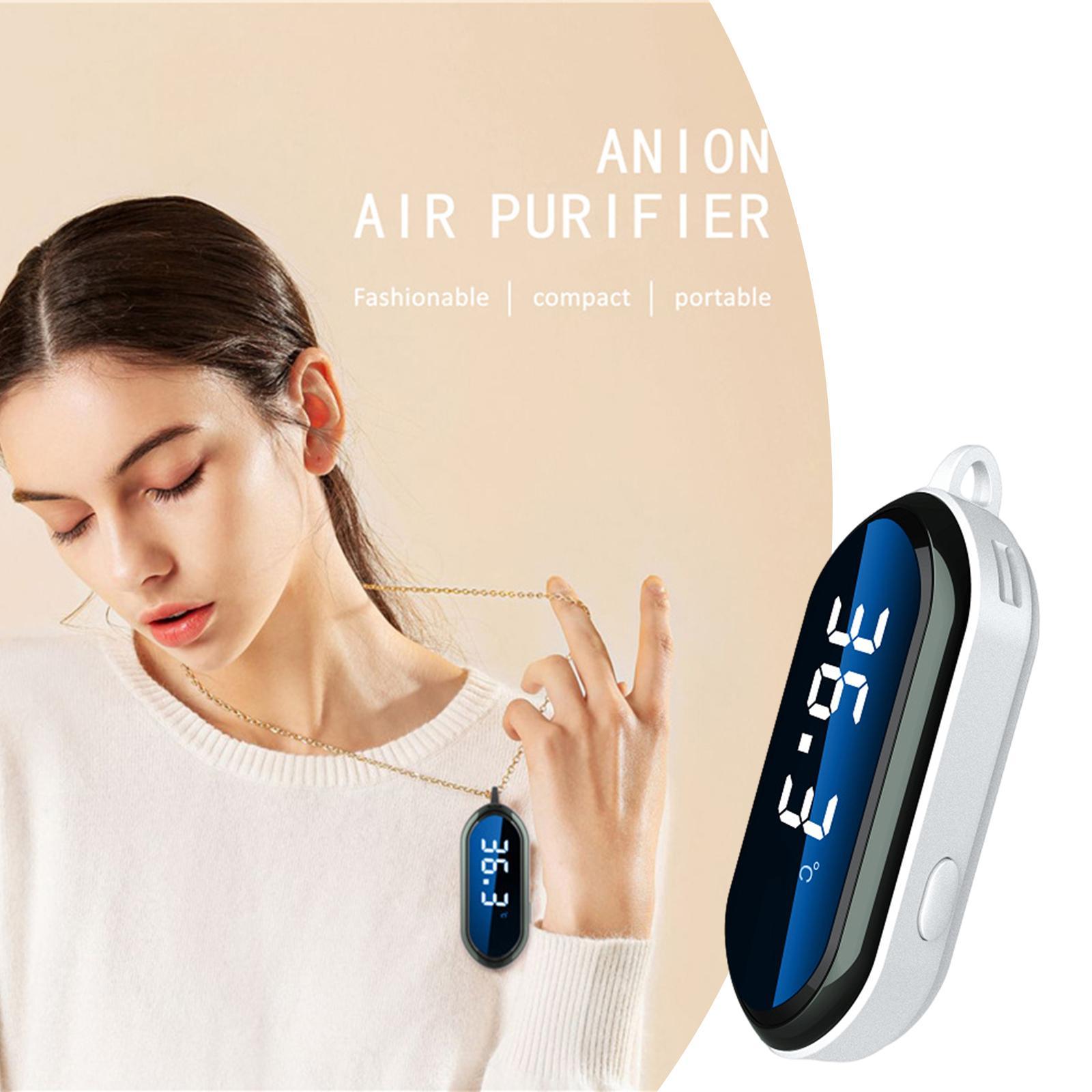 Compact Wearable Air Purifier Personal Travel Size Necklace Negative