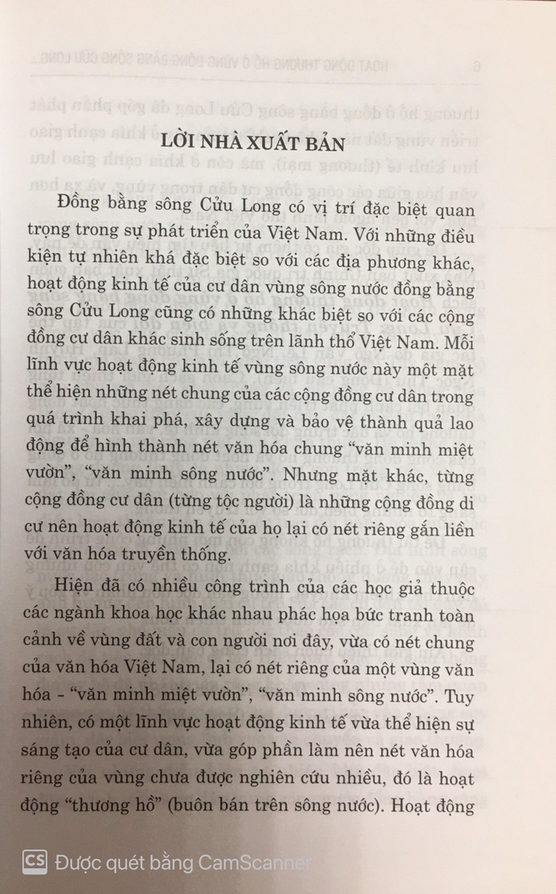 Hoạt động thương hồ vùng đồng bằng sông Cửu Long - Truyền thống và biến đổi