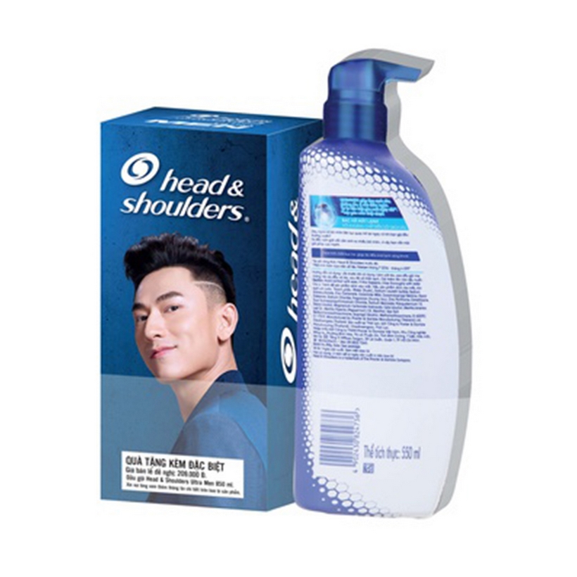 Dầu gội HEAD &amp; SHOULDERS Men Bạc Hà mát lạnh 850ml [Quà Tặng Bình Nước]