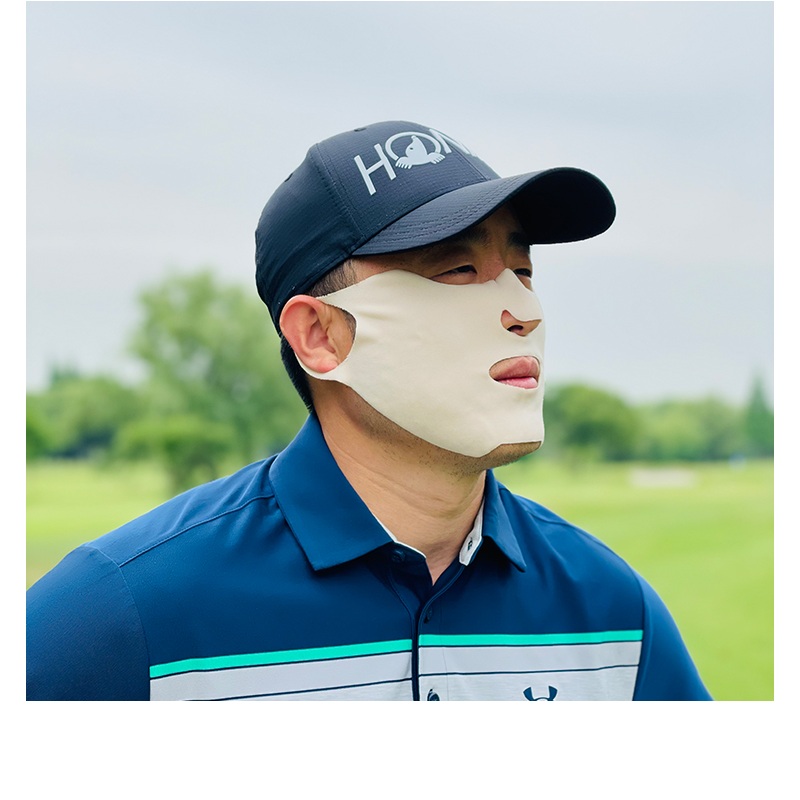 Mặt nạ đánh golf nam nữ Collagen chống nắng dưỡng da mặt khi lên sân