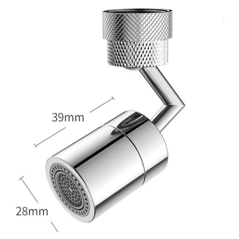 Đầu Vòi nước rửa bát tăng áp đa năng xoay 720đ inox 304 cao cấp