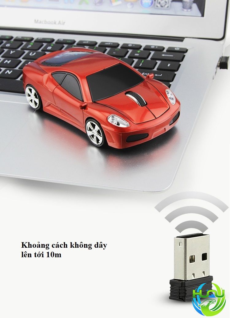 chuột không dây siêu xe Ferrari Huqu V3- Kết nối 2.4GHZ