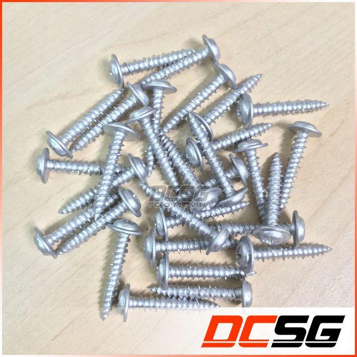 Ốc vít bắt tường, bê tông 4.0x25mm đầu dù, không tắc kê Unika PW-425-SDN (37 cái)