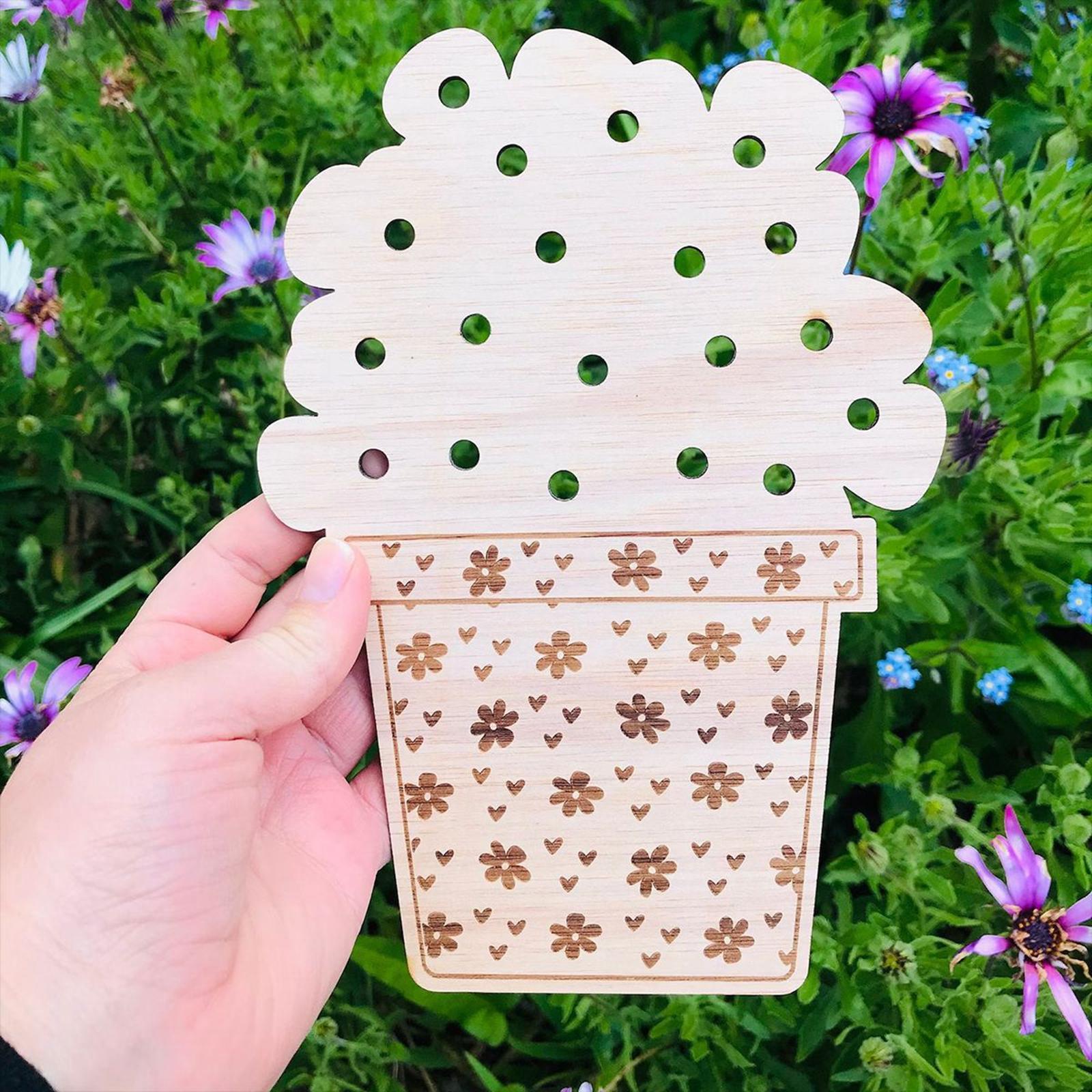 Hand Picked Flower Holder Board Filler Crafts Children Activity Educational Toys Nature Exploration DIY Bouquet Mother's Day Gift from Kids