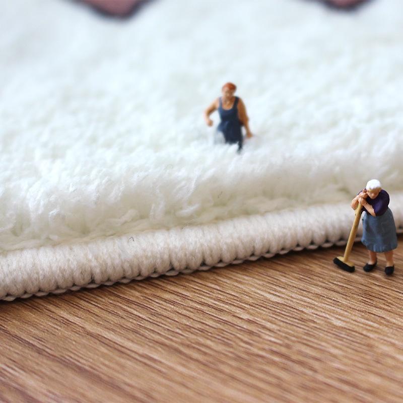Giả cashmere thảm trong phòng ngủ đầu giường chăn sang trọng phòng khách bàn cà phê thảm nhà đệm chân.