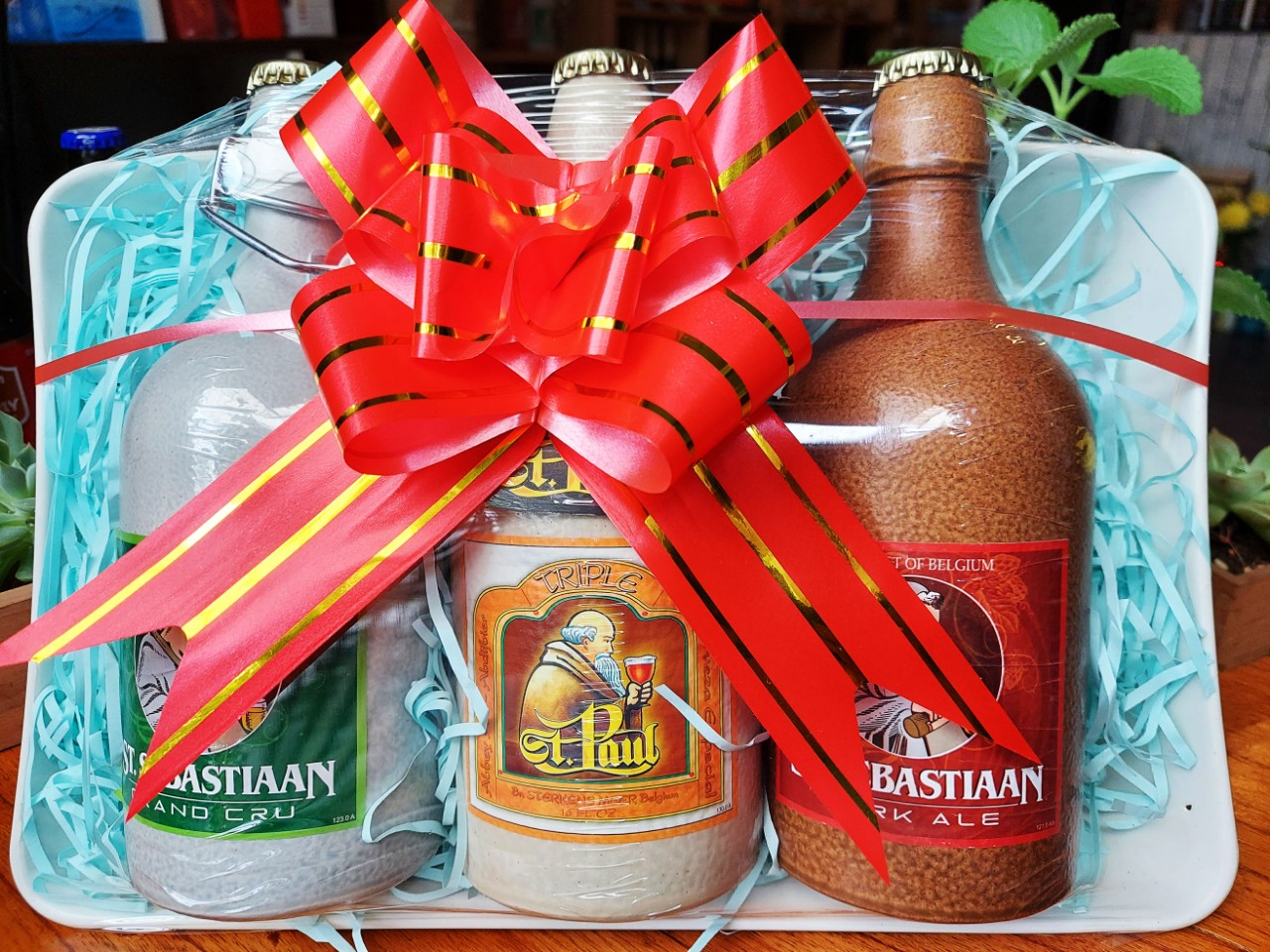Set Quà 3 Chai Bia Sứ Bỉ Thầy Tu Brouwerij Sterkens
