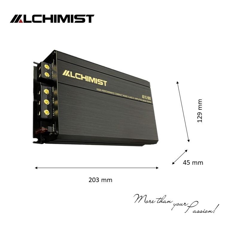 Bộ Khuếch Đại DSP Alchimist AD1C-800, DSP mono 1 kênh Class D - Max 800 W nội thất Ô tô