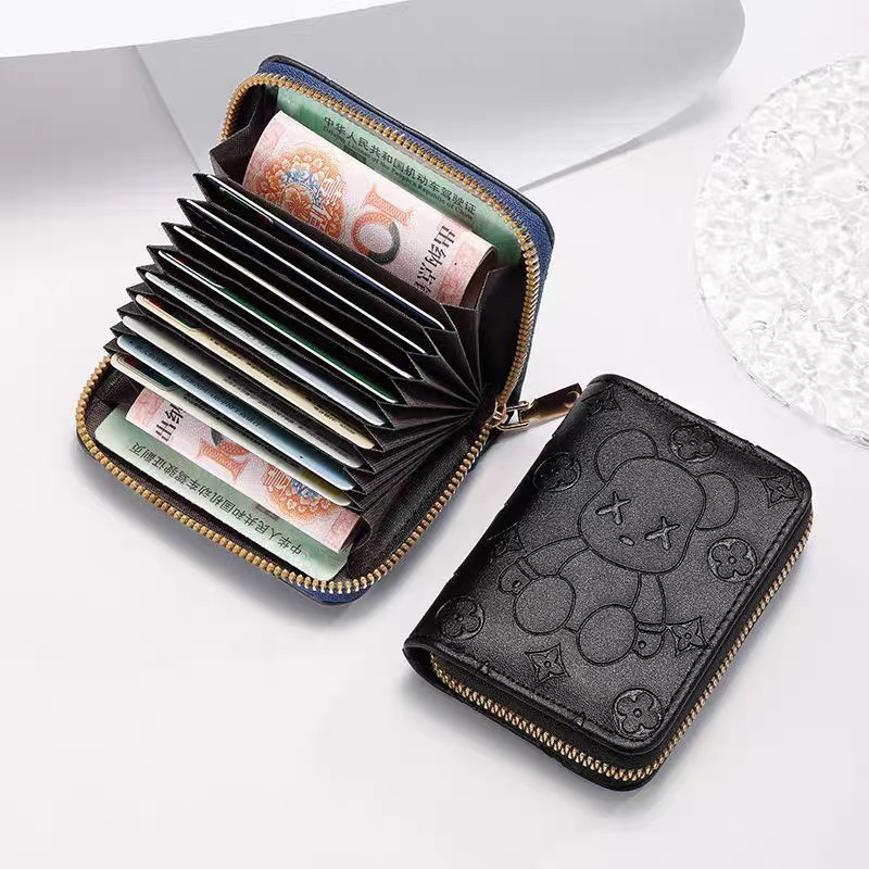 Ví nữ ngắn mini cầm tay gồm 11 ngăn nhỏ gọn bỏ túi thời trang hàn quốc cute dễ thương