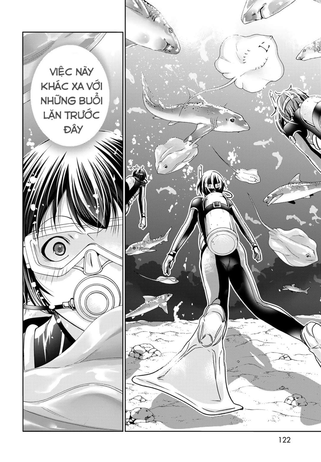 cô gái thích lặn - grand blue chapter 81 29